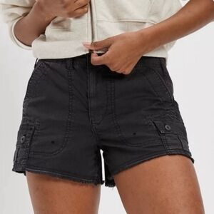 American Eagle Women's Charcoal 90s Boyfriend Shorts. Size 0